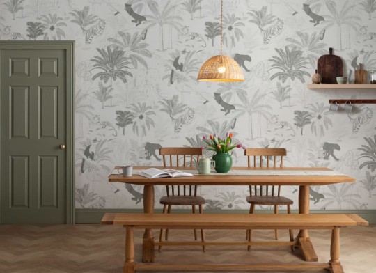 Hovia AN5031GR04W Bagheera - mural w egzotyczne zwierzęta w dżungli