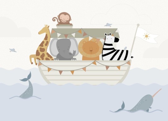 Hovia CH0087NE02W Noah - mural dla dzieci w arkę Noego
