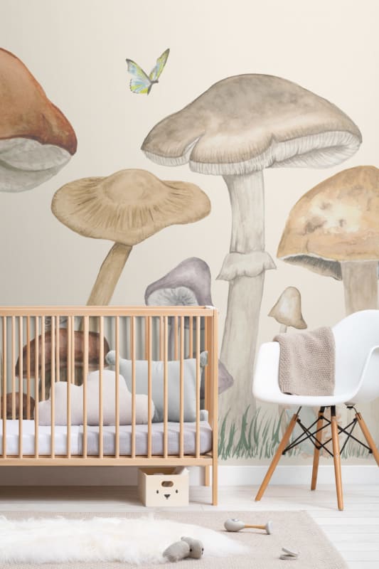 Hovia NA0036BR06W Fable - mural dla dzieci w leśne zwierzęta i grzyby