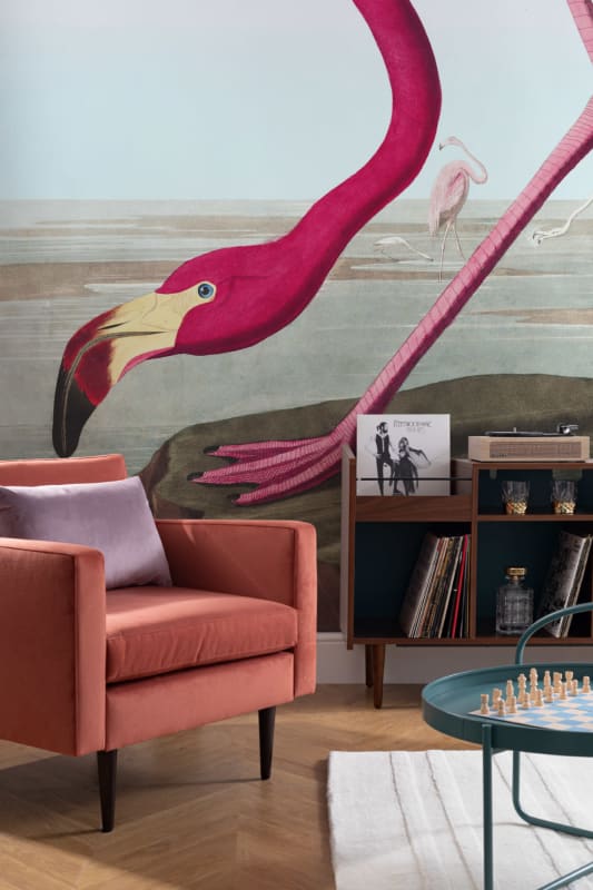 Hovia BI0005BP30W Flamboyance - mural we flamingi