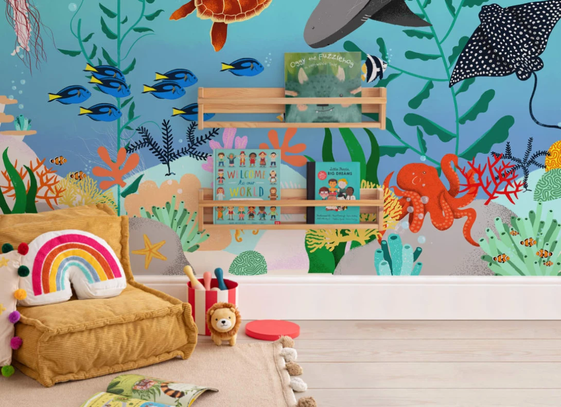 Hovia CH0052MU30W Diver - mural dla dzieci w morski motyw