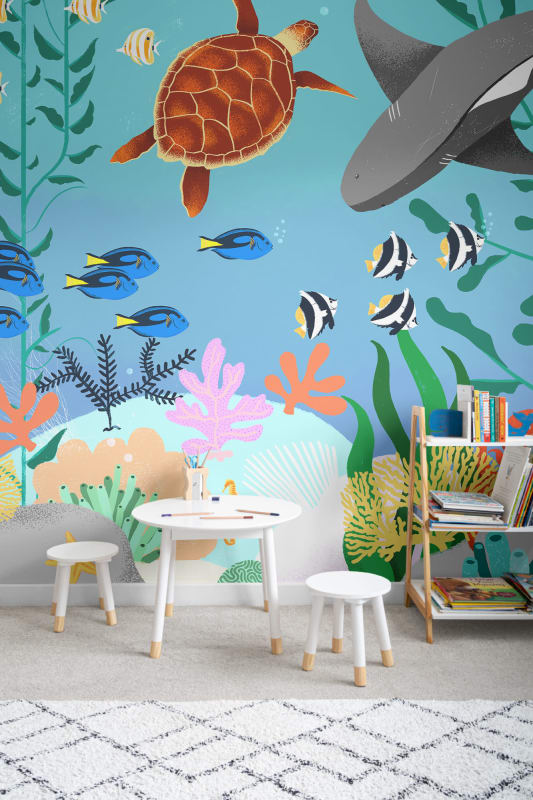 Hovia CH0052MU30W Diver - mural dla dzieci w morski motyw