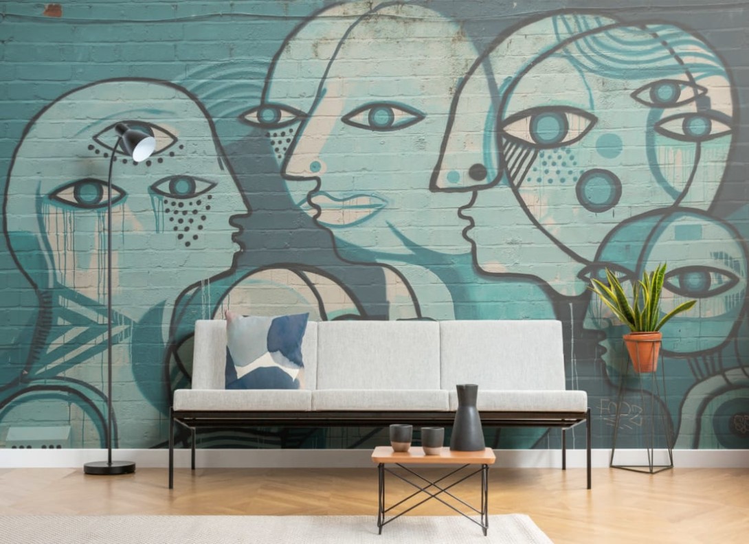 Hovia GR0006GR30W Pablo - mural w graffiti w stylu Picasso