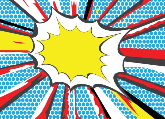 Hovia CB0008BI30W Bang - mural w komiksowym stylu