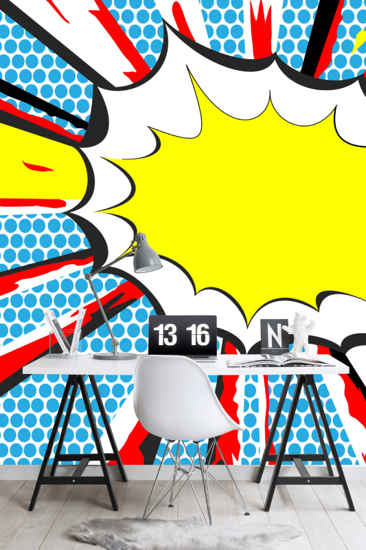 Hovia CB0008BI30W Bang - mural w komiksowym stylu