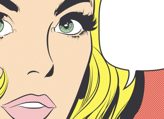 Hovia CB0003MU30W Pop Female - mural w komiksowym stylu