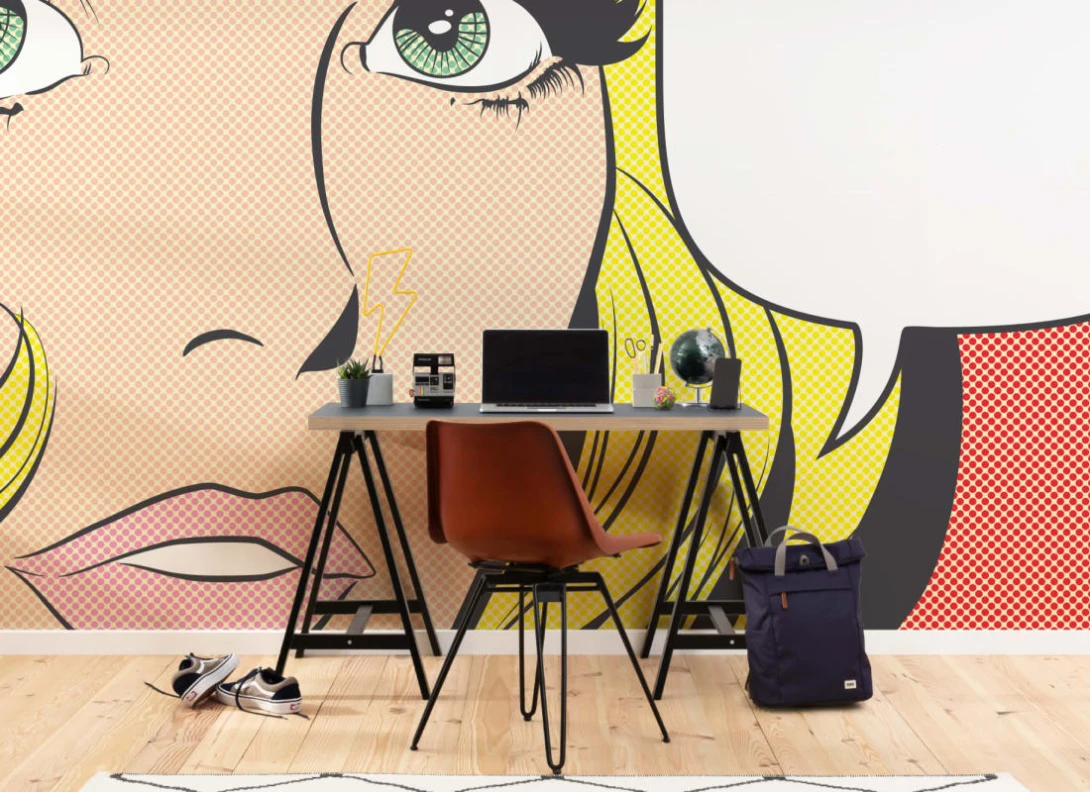 Hovia CB0003MU30W Pop Female - mural w komiksowym stylu