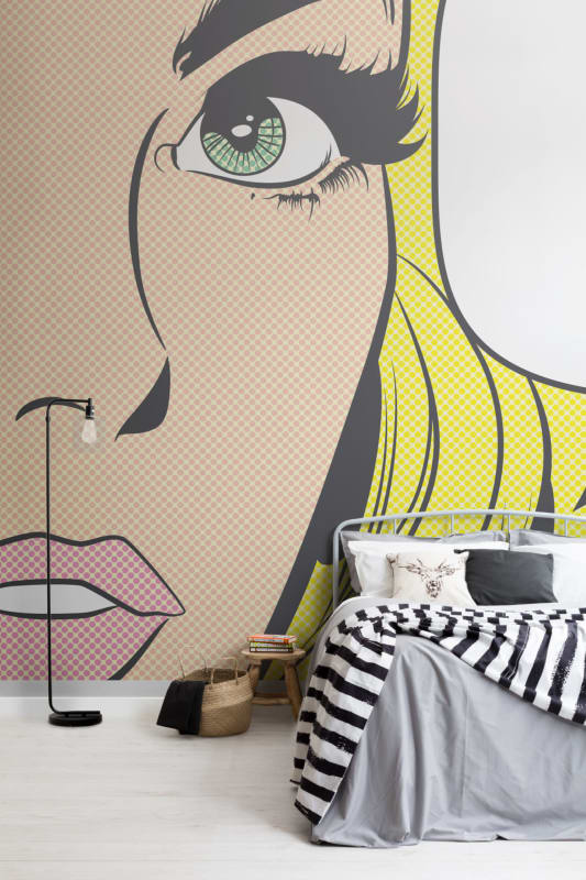 Hovia CB0003MU30W Pop Female - mural w komiksowym stylu