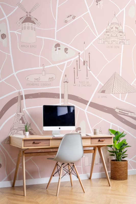 Hovia WM0041PI05W Wander Paris - mural w mapę Paryża