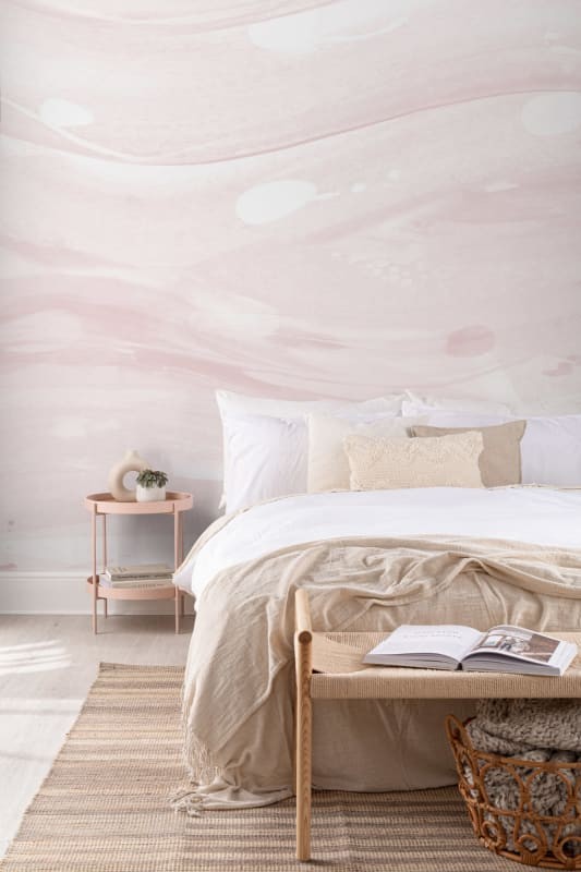 Hovia AB0119PI05W Silk Pink - mural w abstrakcyjny wzór