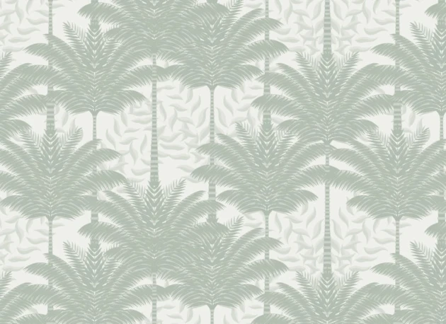 Hovia TR5062GR04W Myrtle Green - mural w palmy