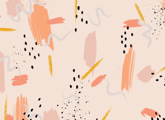 Hovia AB0022PI03W Peachy - mural w abstrakcyjny wzór