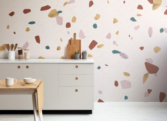 Hovia TZ0001NE03W Stone - mural w motyw lastryko