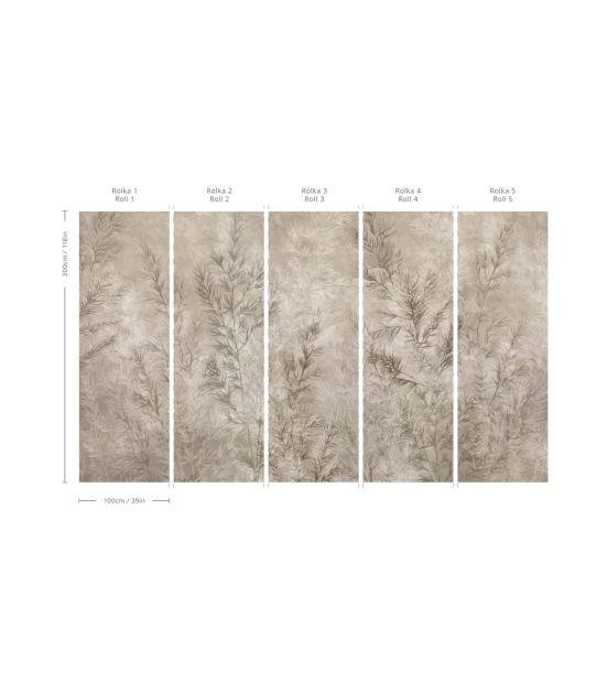 Wallcolors TAP-9180 2025 Dry Grass Beige - mural w motyw traw