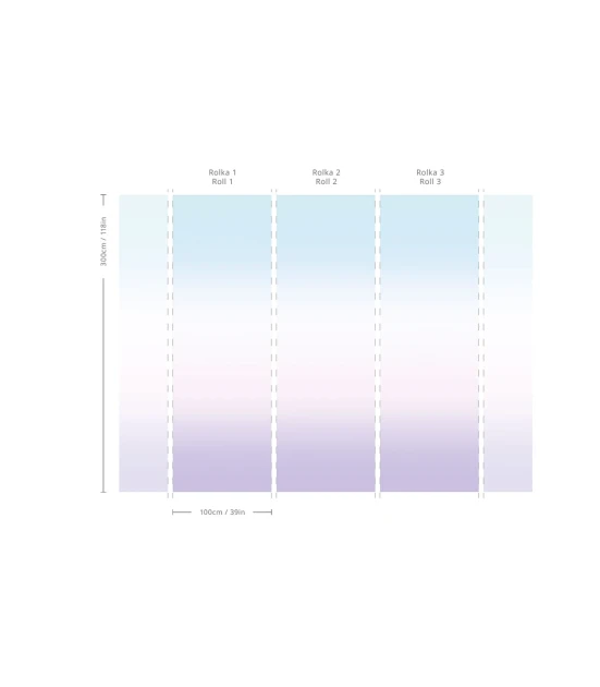 Wallcolors TAP-9229 2025 Ombre Serenity - mural z efektem ombre