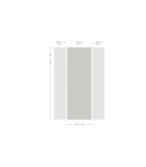 Wallcolors TAP-9238 2025 Stripe Tranquil Blue - mural w cienkie paski
