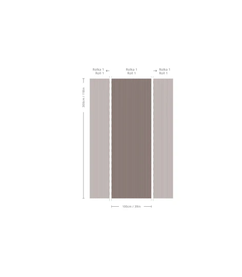 Wallcolors TAP-9239 2025 Stripe Whisper Blush - mural w cienkie paski