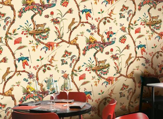 J&V 26025 Scalamandre Chinoise Exotique - tapeta orientalna w stylu chinoiserie