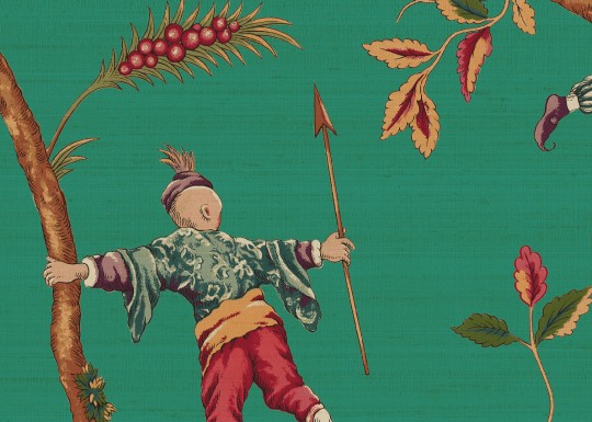 J&V 26029 Scalamandre Chinoise Exotique - tapeta orientalna w stylu chinoiserie