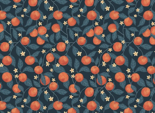 Hovia FR5491DA07W Citrus Dark  - mural w pomarańcze
