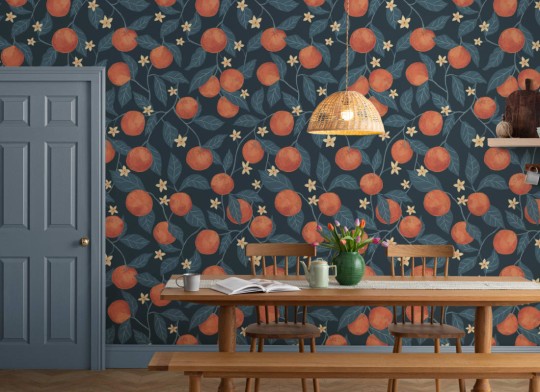Hovia FR5491DA07W Citrus Dark  - mural w pomarańcze
