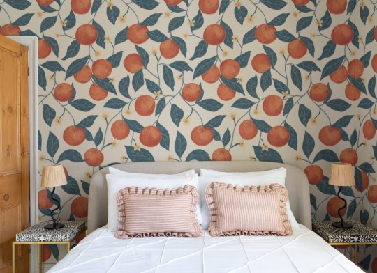 Hovia FR5489MU07W Citrus Beige - mural w pomarańcze