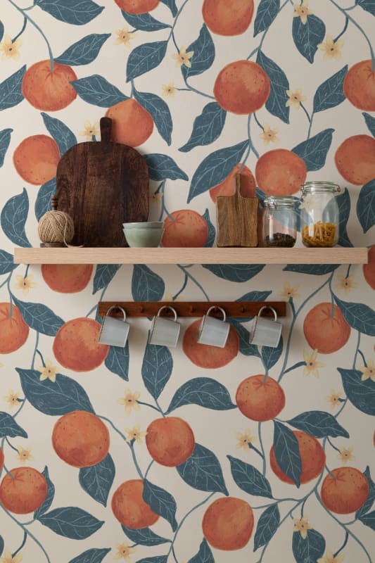 Hovia FR5489MU07W Citrus Beige - mural w pomarańcze