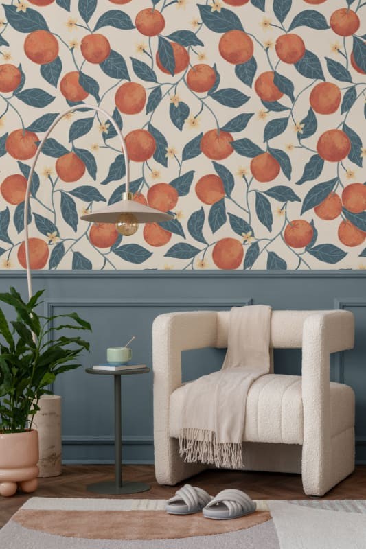 Hovia FR5489MU07W Citrus Beige - mural w pomarańcze