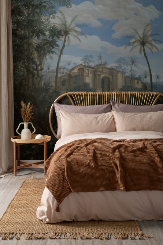 Hovia TR0410GR04W Olinda Classic - mural w egzotyczny krajobraz ze świątynią