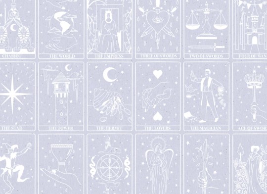 Hovia CO5003GE03W Tarot Lilac - mural w karty tarota
