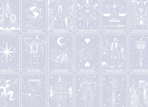 Hovia CO5003GE03W Tarot Lilac - mural w karty tarota