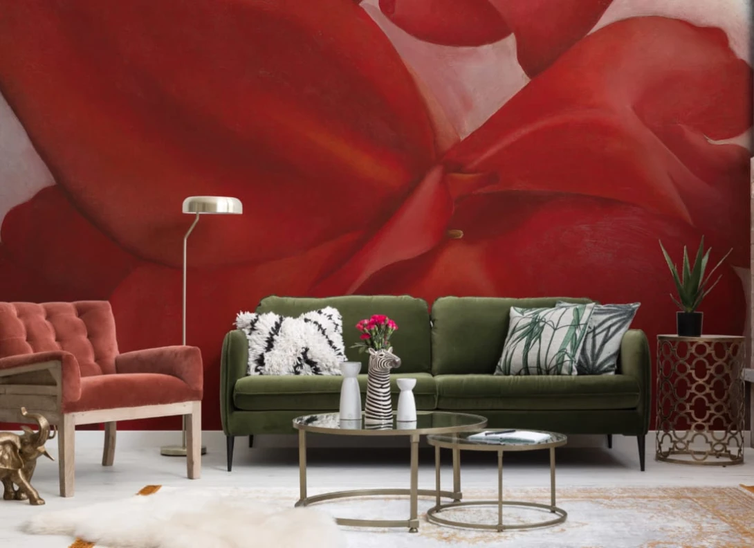 Hovia AR0057RE30W Cannas - mural w duże kwiaty