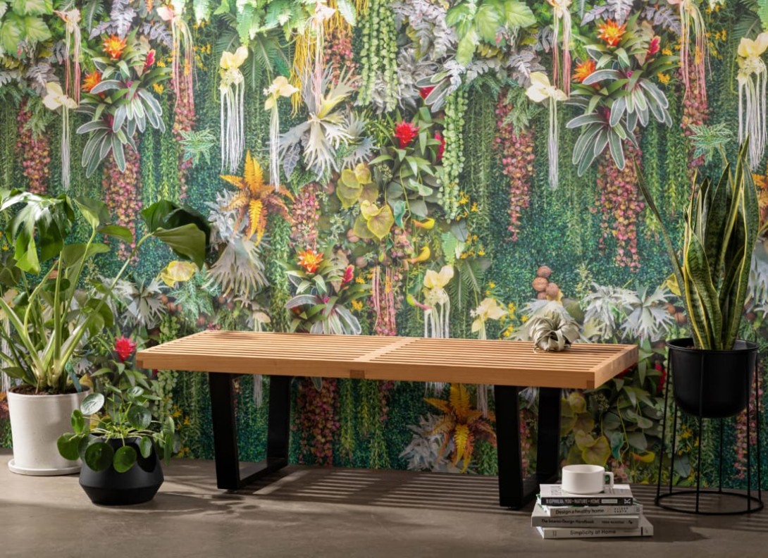 Hovia FL0005MU03W Herbaceous - mural w ogród kwiatowy