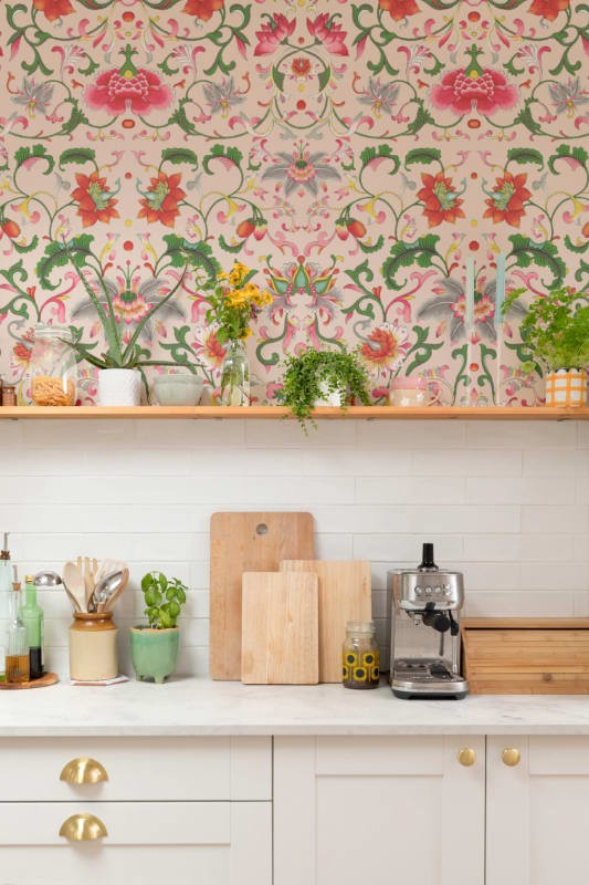 Hovia FL5071PI04W Daoguang Beige - mural w chińskie ornamenty