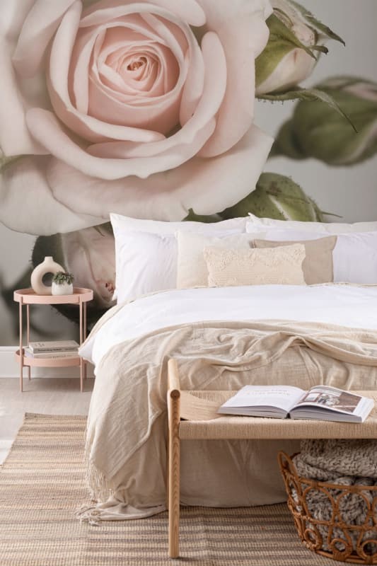 Hovia RO0012PI30W Parfait - mural w dużą różę