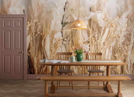 Hovia FL0123NE05W Meadow - mural w zboże i kwiaty