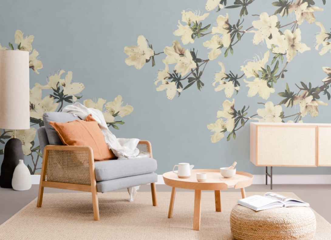 Hovia FL0096BU04W Azaleas - mural w kwiaty