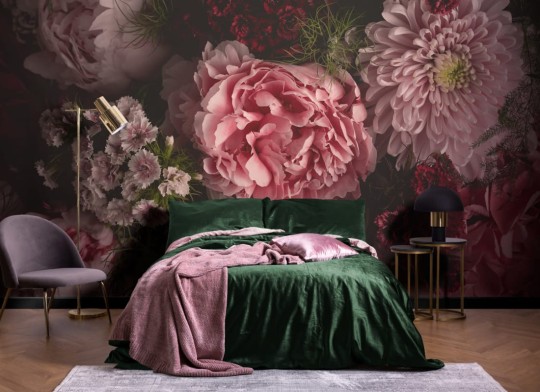 Hovia FL0064PI04W Camilla - mural w realistyczne kwiaty