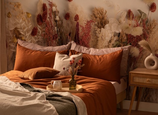 Hovia FL0125NE05W Harvest - mural w suszone kwiaty i zboża