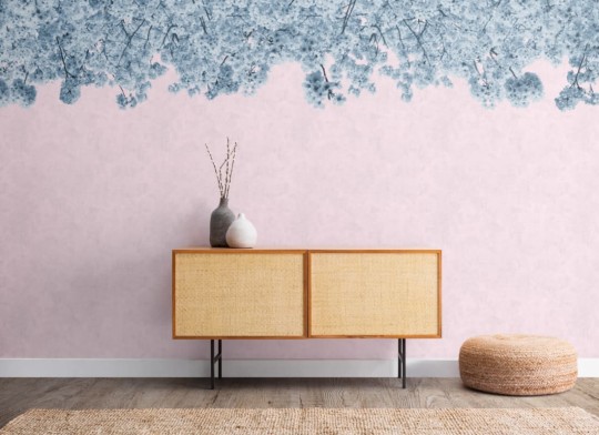 Hovia FL0103BU05W Hanami - mural w kwitnące wiśnie