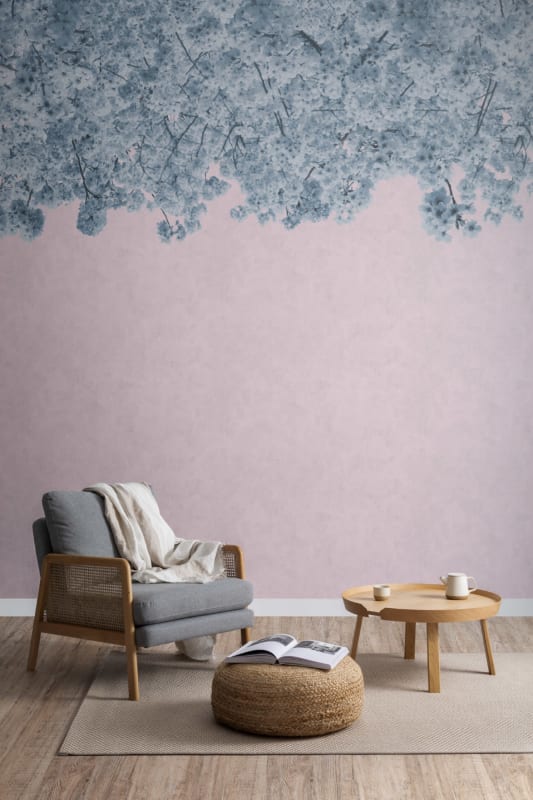 Hovia FL0103BU05W Hanami - mural w kwitnące wiśnie