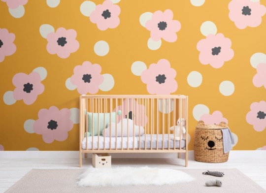 Hovia FL0080YE03W Doris - mural w kwiaty