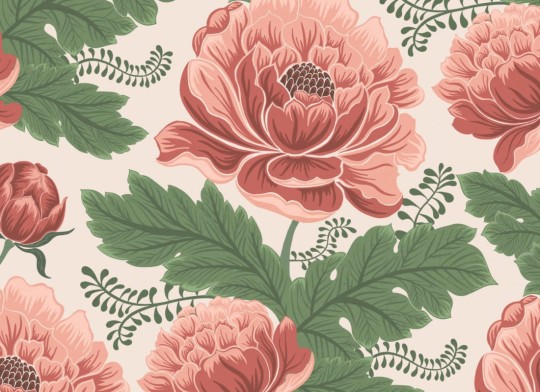 Hovia FL5014PI04W May Pink - mural w kwiaty