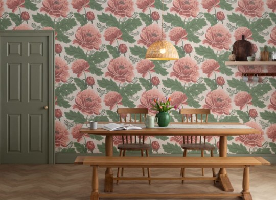 Hovia FL5014PI04W May Pink - mural w kwiaty