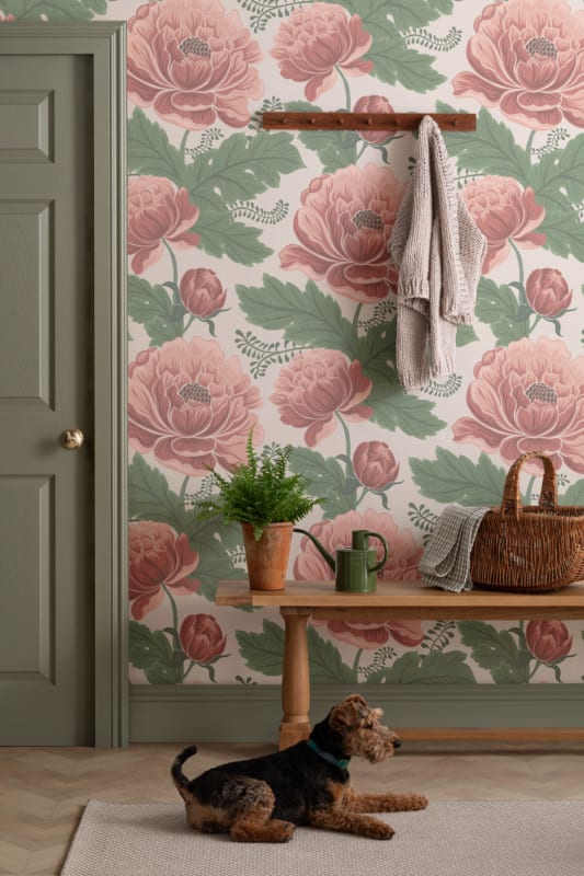 Hovia FL5014PI04W May Pink - mural w kwiaty