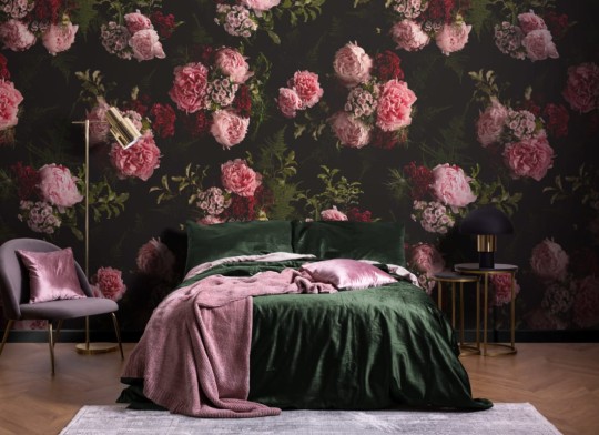 Hovia FL5010PI04W Evelyn - mural w realistyczne kwiaty