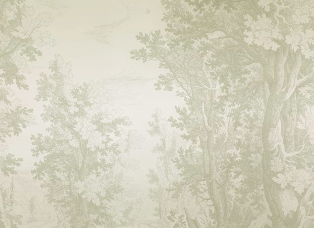 Hovia FO0108GR06W Burnham Sage - mural w leśny krajobraz