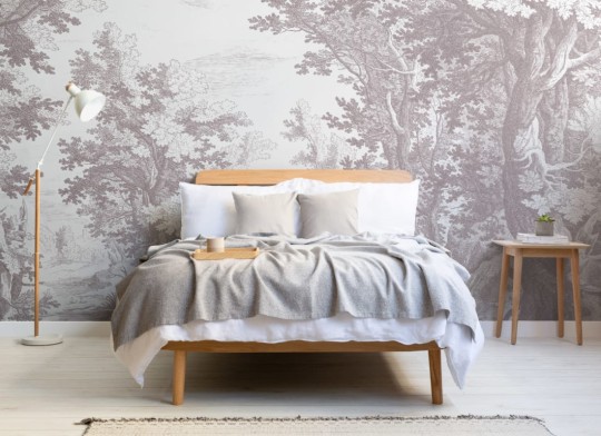 Hovia FO0098GE05W Burnham Grey - mural w leśny krajobraz