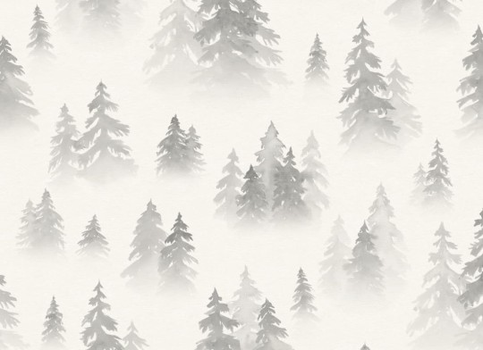 Hovia FO5001GE04W Tiveden Grey - mural w zamglony las
