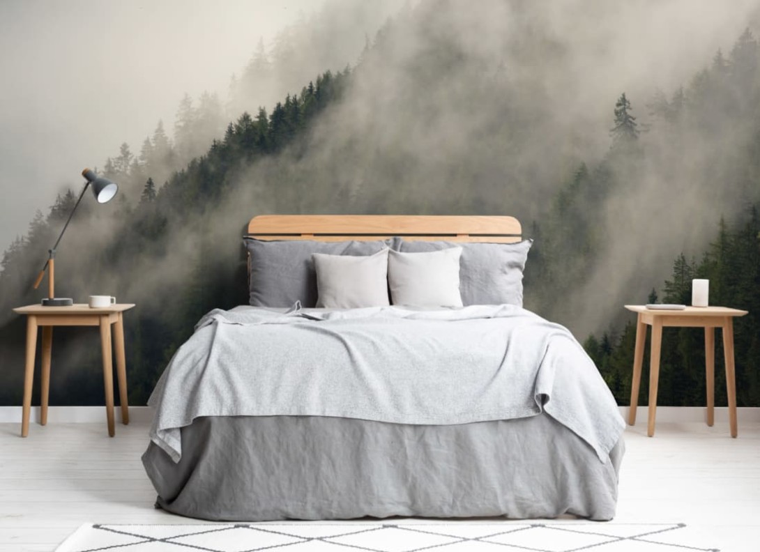 Hovia FO0018GR01W Climb - mural w zamglony las